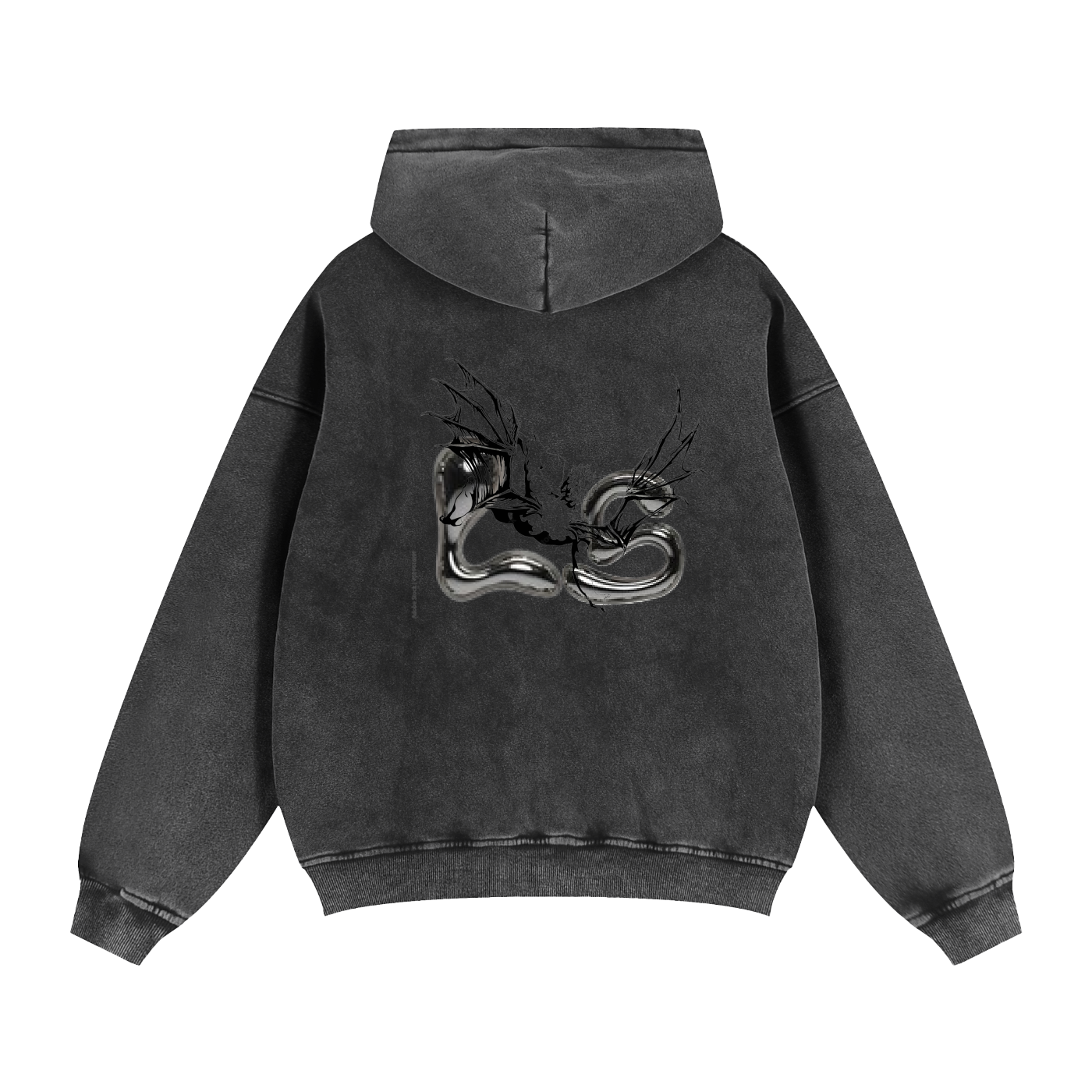 LS Zip-Through Boxy Fleece Hoodie
