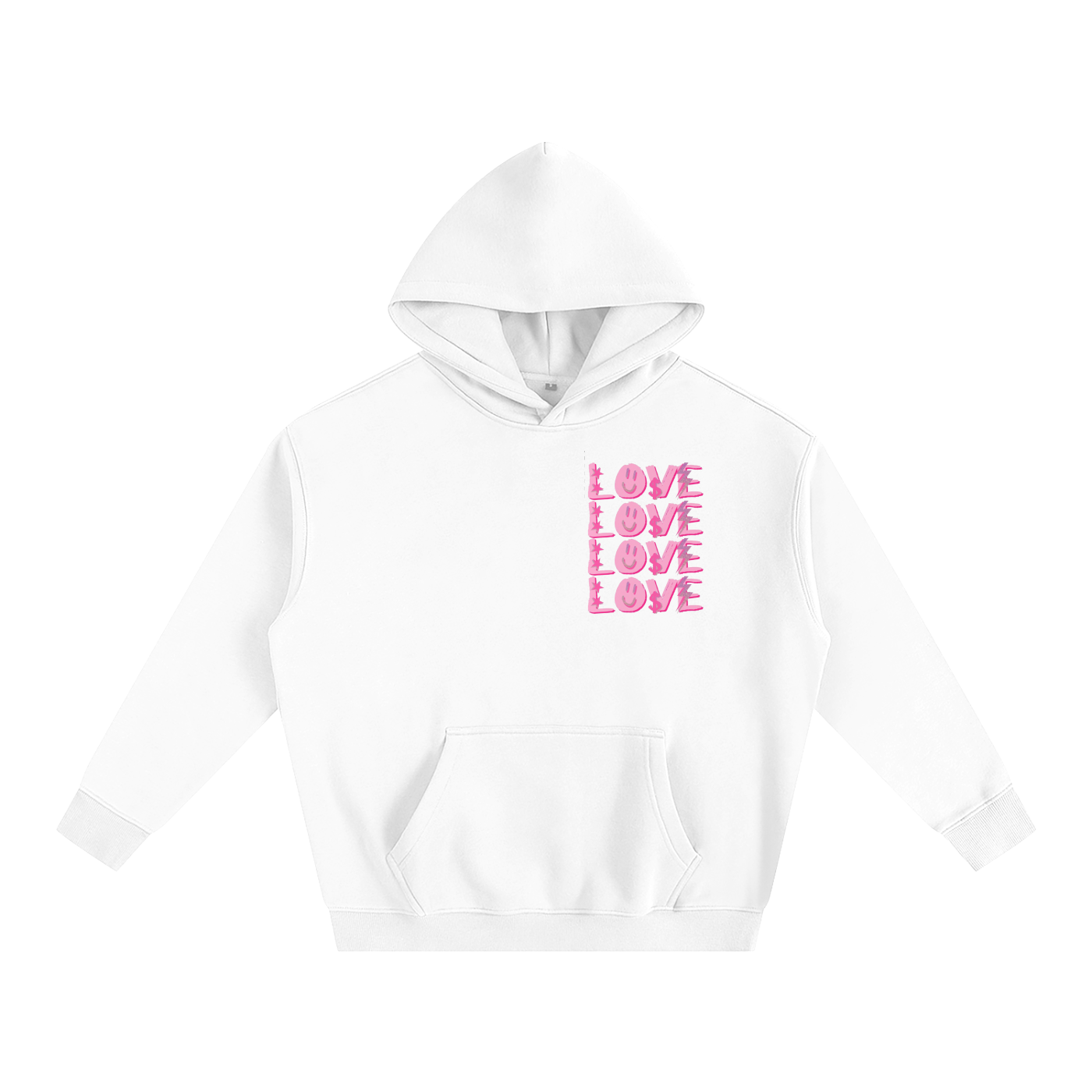 LS Love Oversize Fleeced Hoodie