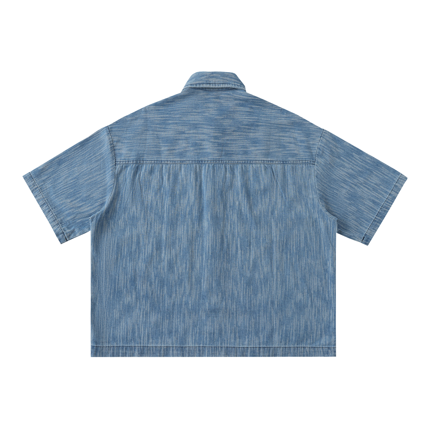 LS Distressed Wash Short-Sleeve Shirt
