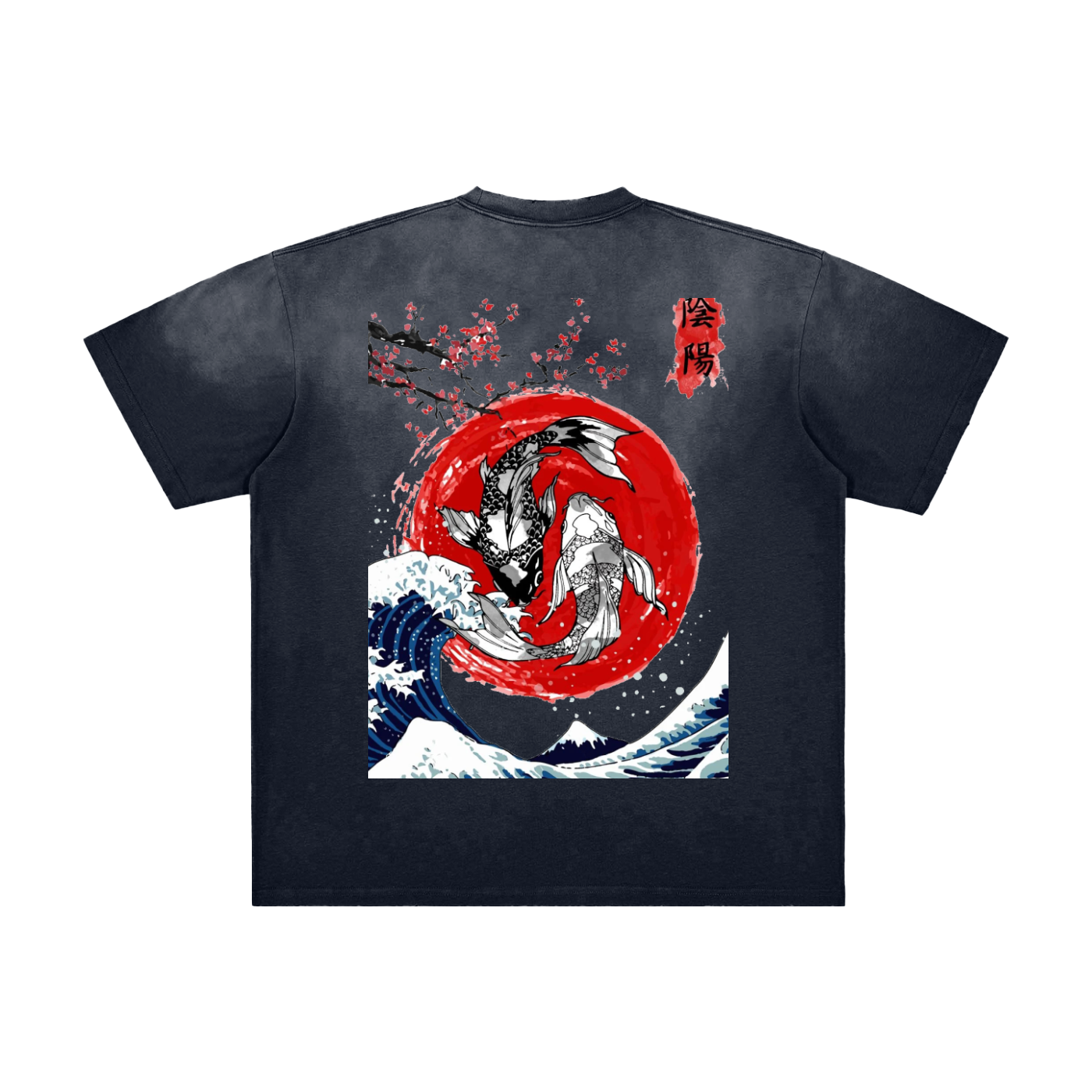 LS Vintage Coy Fish Frayed T-Shirt