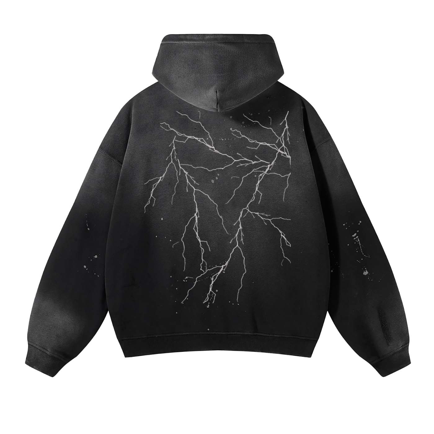 LS vintage sheet lightening Fleece Hoodie
