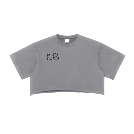 LS Til death Raw Edge Crop Top