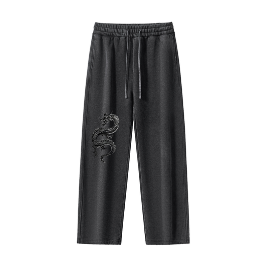 LS Frayed Enzyme Washed Fleece Sweatpants